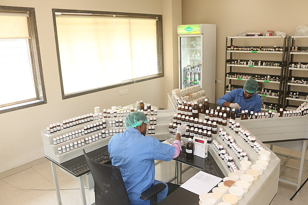 SKFF laboratory facility with chemists formulating flavours and fragrances